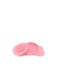 TWISTSHAKE Click-Mat Mini trevo com ventosa de silicone para bebés | 31 x 17 cm, sem BPA, pastel rosa, rosa