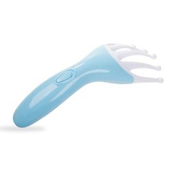 PARENCE.- Elektrische stimulator met balhoofd - Vibrerende harkstimulator om de hoofdhuid te stimuleren en te ontspannen - Werkt op AAA-batterijen - 22,5 x 7,5 cm - Willekeurige kleur