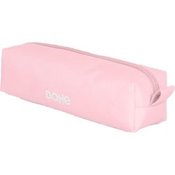 Dohe - Eenvoudige schooletui - 1 compartiment, multifunctionele rechthoekige etui, 21x5x6 cm, ritssluiting, gemaakt van duurzaam polyester - SERENITY Roze