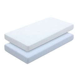 Cambrass - 2 Drap Housse - Lit 60 60x120x17 cm Vichy10 Bleu
