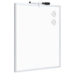 Amazon Basics Lavagna magnetica cancellabile, con struttura in alluminio, 36l x 27.9Al cm, Bianco