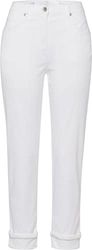 Raphaela by Brax Caren Turn Up Light gekleurde denim jeans voor dames, wit, 44, Kleur: wit, 70
