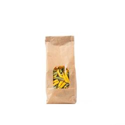 Italpak Bolsas para Alimentos con Fondo Cuadrado de Papel con Ventana Transparente, 11 + 6 x 34 cm, 50 Unidades