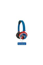Lexibook HP010AV Avengers Marvel, Vengadores-Cascos audio, auriculares estéreo con diadema ajustable y plegable, color azul, 20.4 x 16.8 x 7.3 cm