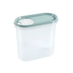 Homéa Essentiel, Caja de plástico para polvo (2 L, 19 x 10,5 x 18 cm), color azul escarcha