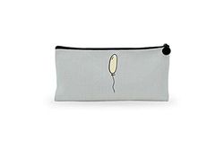 Bonamaison Digitally Printed Canvas Pencil Pouch with Zipper, Zipper Pencil Case for School, Canvas Pen Bag for Kids, Boys, Girls, 100% Cotton, Unisex, 1 Piece, 21x12 Cm