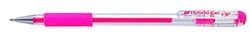 Pentel K116-P Hybrid - Bolígrafo de tinta gel con capuchón (zona de agarre de goma, 12 unidades), color rosa