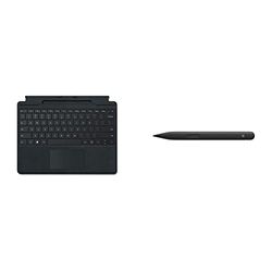 Microsoft Surface Pro 8/X Cover Alcantara con slot Black & Surface Slim Pen 2