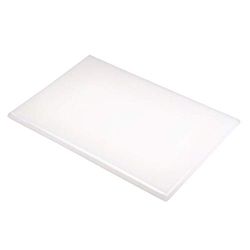 Tabla de cortar Hygiplas color blanco extragruesa de alta densidad, 25 x 450 x 300 mm