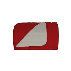 Italian Bed Linen Elegant Doubleface Auto Seat Cover Red/Light Grey, 130x140cm