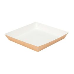 Garcia de Pou 50 pezzi - Piatti 'Thepack' 245 G/M2 18 x 18 x 2,9 cm naturale cartone ondulato Nano-Micro