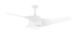 Orbegozo CP 99132 Plafondventilator met ledlicht, 3 gebogen rotorbladen, Ø 132 cm, 3 snelheden, 70 W, wit
