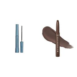 L'Oréal Paris Mascara and Eyeshadow Makeup Bundle, Telescopic Waterproof Mascara and Paradise Le Shadow Stick, Shade Waterproof Black and 105 Mesmerising Gold