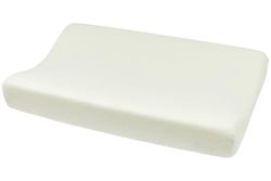 Meyco Housse pour Matelas à Langer Baby Uni (Housse en éponge 80% Coton, Douce et agréable pour la Peau, Absorbant l'humidité, Lavable, adaptée au sèche-Linge, Dimensions : 50 x 70 cm), Blanc cassé