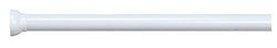 Spirella 10.09913 Malta 125-220 cm Straight Shower Rail 125-220 cm White Lacquered Aluminium 127x3x3 cm