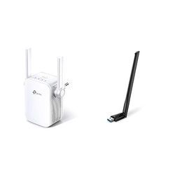 TP-Link RE305 - Repetidor WiFi AC1200, Doble Banda 5 GHz y 2.4 GHz, Amplificador y Extensor & Archer T3U Plus AC1300 - Adaptador Wi-Fi Dual Band 5GHz/2.4GHz, USB 3.0