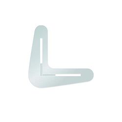 Radex 85011100. Pièce de dentelle en L pour cartes de protection, méthacrylate 10 mm d'épaisseur, 12,7 x 12,2 cm, série modulaire, parfaite pour créer des divisions au bureau