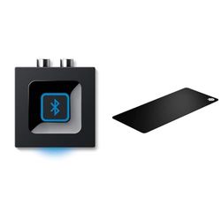 Logitech Receptor de Audio & SteelSeries QcK XXL