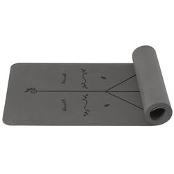 Good Nite Yogamat, gymnastiekmat, TPE, 6 mm, antislip, sportmat, fitnessmat, trainingsmat, pilates, mat, huidvriendelijk, ftalaatvrij, 183 x 61 cm, yoga, pilates, homegym workout