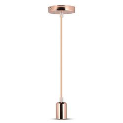 V-TAC SKU.3781 Sospensione Cromo Lampadina vt-7448, Plastica, e altro Materiaux, E27, Rosa, profondità: 60 mm