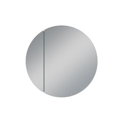 Talos Picasso Style Spegelskåp, vitt, Ø 60 cm – med högkvalitativ aluminiumkropp, spegelskåp med belysning – LED-belysning
