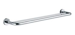 Emco 456100160 Podwójny Wieszak na Ręczniki Łazienkowe Rondo 2 600 mm, Chromowany