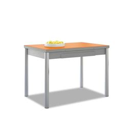 ASTIMESA Alas Cristal keukentafel, metaal, oranje, 90 x 50 cm