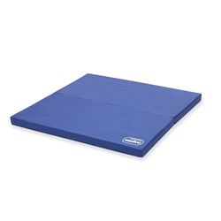 Asalvo Mattress Colchão dobrável para parque quadrado 93 x 93 cm, 0 a 15 kg, acolchoado, colchão de viagem, respirável, antiácaros e antibacteriano, fácil transporte azul, azul-marinho