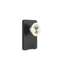 Divertido diseño de dibujos animados de vacas de Hackettstown, Nueva Jersey, EE. UU. PopSockets PopWallet para MagSafe