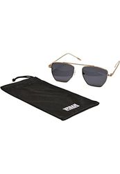 Urban Classics Uniseks zonnebril, zwart/goud, One Size