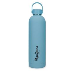 Pepe Jeans Aris Botella de Acero Inoxidable Azul 7x26,5x7 cms Acero Inoxidable by Joumma Bags