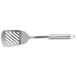 Fackelmann rostfritt stål slitsade svarvtagare, silver, 33 x 7,9 x 4,5 cm