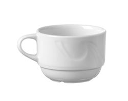 HENDI Tazzina da espresso, per HENDI Piattino 798034, angoli robusti e smalto di qualitá, adatto a microonde e lavastoviglie, 90ml, ø64mm, porcellana bianca