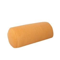 Dr. Berger Cuscino cervicale circa 40 x 16 cm con imbottitura in fibra sferica, supporto particolarmente morbido per collo e collo con rivestimento doppio pile giallo senape in 100% cotone certificato
