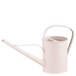 PLINT 1.5L Watering Can - Modern Style Watering Pot for Indoor and Outdoor House Plants - Coloured Galvanised Powder Coated Steel - Metal Design With Narrow Spout And High Handle -Winter white