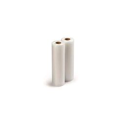 Domo DO327L-ROL28 2 Rotoli 28 cm x 6 m, Buste goffrate, Nero