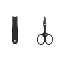 Zwilling Cortaúñas 72 g & Twinox M 47200-401-0 - Tijeras cortaúñas para manicura y pedicura, color negro mate, revestimiento de carbono tipo diamante