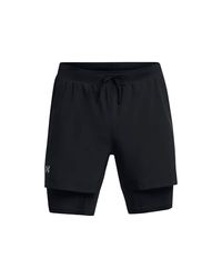 Under Armour Uomo UA Launch 5'' 2-in-1 Short, Pantaloncini Palestra Uomo, Shorts Uomo Elasticizzati in 4 Direzioni, Pantaloncini Uomo Sportivi Comodi e Traspiranti