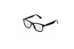 Wicue VR-3001 Occhiali da sole E-lectromusic, lenti elettroniche fotocromatiche istantanee e polarizzate, Bluetooth, gestione chiamate e musica tramite touch, Nero