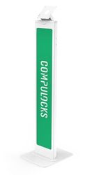 Compulocks 140 W "Compulocks" surfplatta stativ fot aluminium/vit