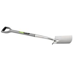 Draper 83758 Bêche pour Bordure en Acier Inoxydable avec poignée Souple, Argenté.