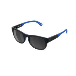 POC Unisex barn Evolve solglasögon, Uranium Black Trans/Fluo blå/Clarity POCito/Sunny Grey, One, Uranium Black Trans/Fluo blå/klarity Pocito/Sunny Grey, Einheitsgröße