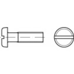 TOOLCRAFT 104490 Viti a testa piatta M3 16 mm Taglio DIN 85 Acciaio galvanizzato zinco 200 pz.