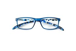 Gafas de Lectura Original 1 Patillas Largas Para Colgar Al Cuello Azul +2,00