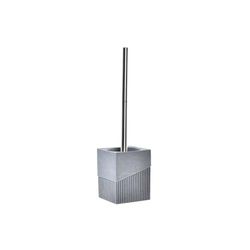 ESCOBILLERO RESINA INOX 9,5X9,5X37 GRIS