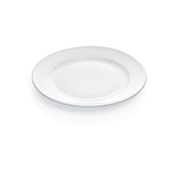 WAS 4929 260 - Piatto in porcellana con bordo rinforzato, Diametro 26 cm, Bianco