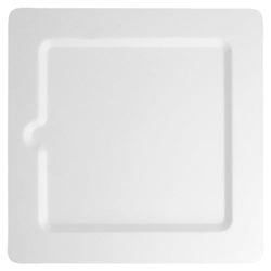 Garcia de Pou 200 enheter bionic fyrkantiga tallrikar i låda, 20 cm, cellulose, 20x20x1 CM Vitt