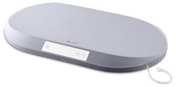 Nukido Báscula para bebé, báscula para bebé, báscula de 40 kg, capacidad de carga de 5 gramos, precisión de tara, función de retención de tara, escala de medición integrada, gris