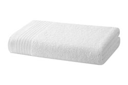 Degrees home - Set Asciugamani Doccia Grande - Set Asciugamani Bagno - 1 Asciugamano Doccia Grande - 100% Cotone - 480 g/m2 - 95x140 cm - Bianco