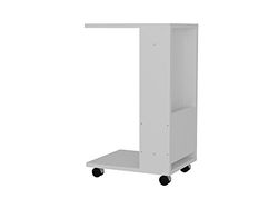Alphamoebel Tables Basses, Bois d'ingénierie, Blanc, 29,5 x 42 x 73,2 cm
